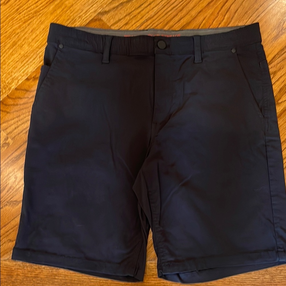Weatherproof Brand Men's Dar Blue Flat-Front Shorts With Comfort Stretch